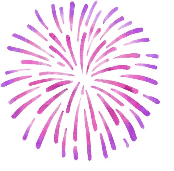紫色の花火